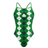 Green Plaid - Skinny Strap
