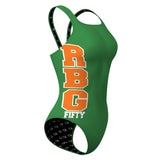 RBG 50 yrs vertical text - Classic Strap Swimsuit