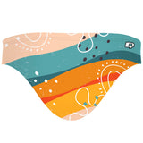Sunset Stripes - Bandeau Bikini Bottom