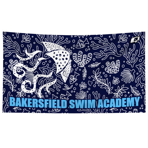 BAKERSFIELD SWIM ACADEMY 22 - Microfiber Swim Towel