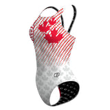 Canada UWH White FV - Classic Strap Swimsuit