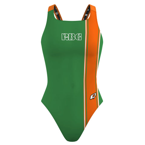 RBG retro front stripe - Classic Strap Swimsuit