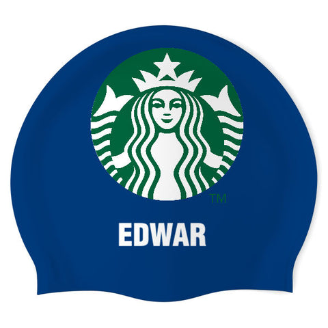 Test Edwar - Silicone Swimming Cap - PERSONALIZED