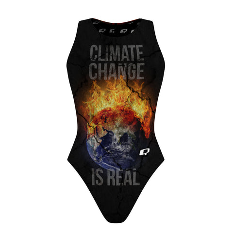 Climate Strike - Women Waterpolo Swimsuit Classic Cut