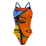 Cesar Valverde Naranja Skynny Strap - Skinny Strap Swimsuit