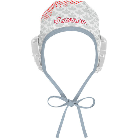 Canada UWH White FV - Water Polo Cap