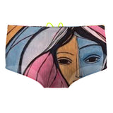 Valverde Azul-Rosa - Mesh Drag Swimsuit