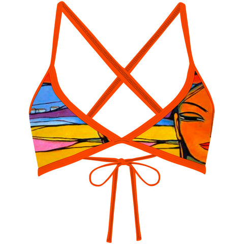 Valverde Naranja - Tieback Bikini Top
