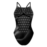 Twisting Black - Skinny Strap