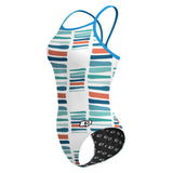White blocks - Skinny Strap