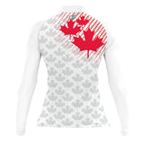Canadian UWH 2023 white - Women's Surf UPF50+ Long Sleeve Rash Guard