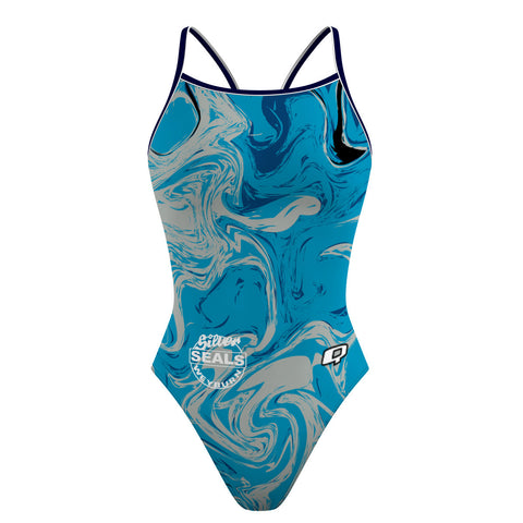 Weyburn Silver Seals - Skinny Strap Swimsuit