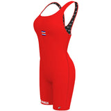 Piratas - Marcia Red - Classic Strap Long Knee Women Jammer