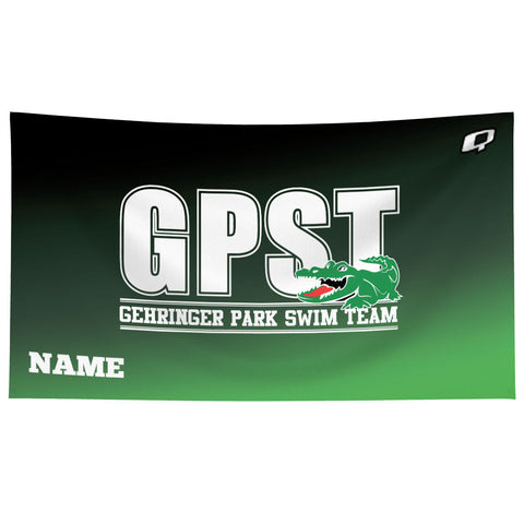 GPST Gehringer Park Gators Swim Team with Name - Microfiber Swim Towel