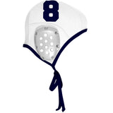 D2 WHITE - #'s NOT OUTLINED - Water Polo Cap
