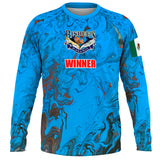 Bisbees black and blue - Loose Fit Long Sleeve Rash guard