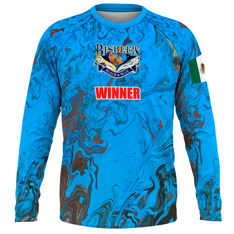 Bisbees black and blue - Loose Fit Long Sleeve Rash guard