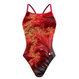 Fiery Fractals - Skinny Strap Swimsuit