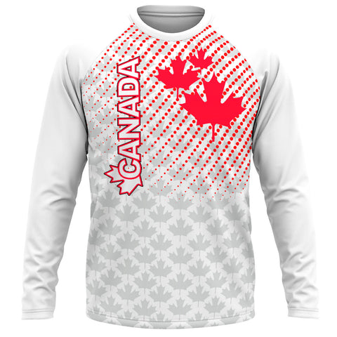 Canadian UWH 2023 white - Loose Fit UPF50+ Long Sleeve Rash guard