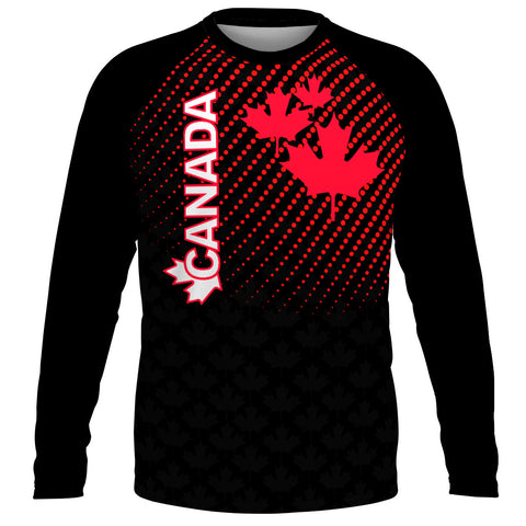 Canadian UWH 2023 black - Loose Fit UPF50+ Long Sleeve Rash guard