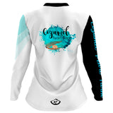 wavy bicolor sleeve - Women MTB Long Sleeve Jersey
