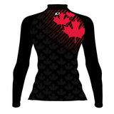 Canada UWH Black FV - Women's Surf UPF50+ Long Sleeve Rash Guard