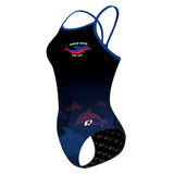 TRI CHI WALK AND RUN Dolphin FV - Skinny Strap Swimsuit