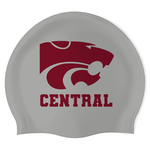 Central - Swimoutlet PO22722013 (SILVER/1) - Custom Silicon Swimcap