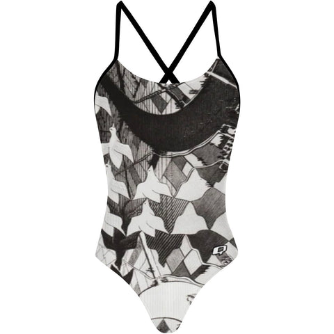 Escher Gansos - Tieback One Piece Swimsuit