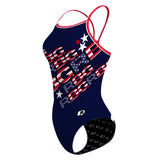 RBG24 stripes1 - Skinny Strap Swimsuit