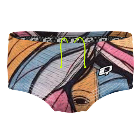 Valverde Azul-Rosa - Mesh Drag Swimsuit
