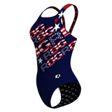 RBG24 stripes2 CLASSIC - Classic Strap Swimsuit
