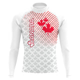 Canada UWH White FV - Men's Surf UPF50+ Long Sleeve Rash Guard