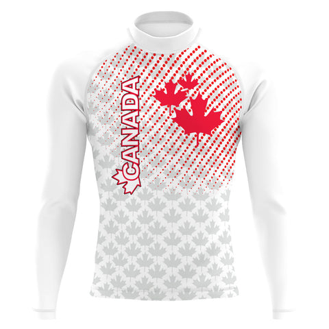 Canada UWH White FV - Men's Surf UPF50+ Long Sleeve Rash Guard