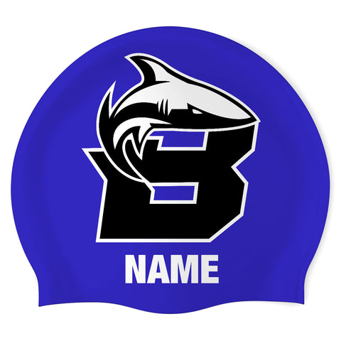 Burlington Bullshaks NAMES - Swimoutlet PO22998075 (ROY/2) - Custom Silicon Swimcap