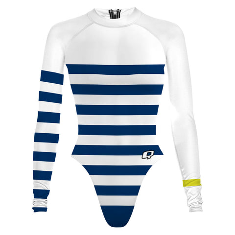 Surf suit stripe. - Surf Swimming Suit Cheeky Cut