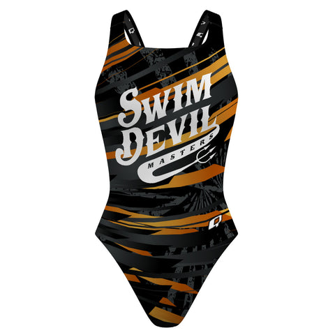 SwimDevil01 - Classic Strap Swimsuit