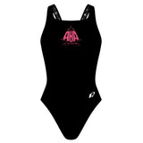 AHA Solid Black - Classic Strap Swimsuit