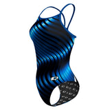 Twisting Blue - Skinny Strap