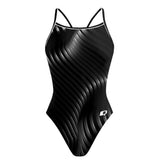 Twisting Black - Skinny Strap