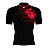 Canada UWH Black FV - Men's Surf UPF50+ Short Sleeve Rash Guard
