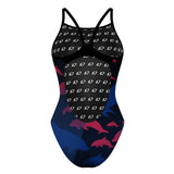 TRI CHI WALK AND RUN Dolphin - Skinny Strap Swimsuit