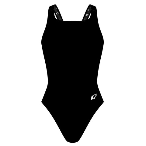 Black solid TAS - Classic Strap Swimsuit