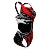 Johnnie Means Aquatics Tigersharks FV1  - Classic Strap Swimsuit