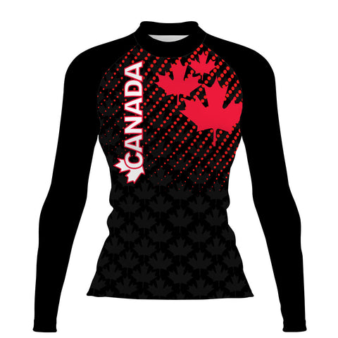 Canada UWH Black FV - Women's Surf UPF50+ Long Sleeve Rash Guard