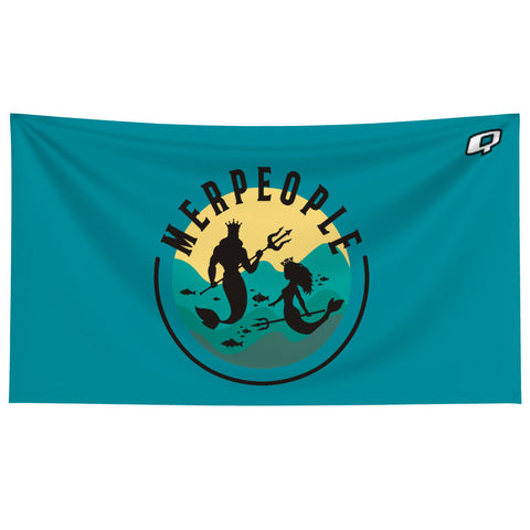 Merpeople Teal - Microfiber Swim Towel