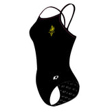 Old Scona 2 Solid Black - Skinny Strap Swimsuit