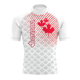 Canada UWH White FV - Men's Surf UPF50+ Short Sleeve Rash Guard