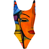 Valverde Naranja - High Hip One Piece Swimsuit
