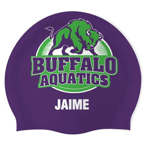 Buffalo - Silicone Swimming Cap - PERSONALIZED